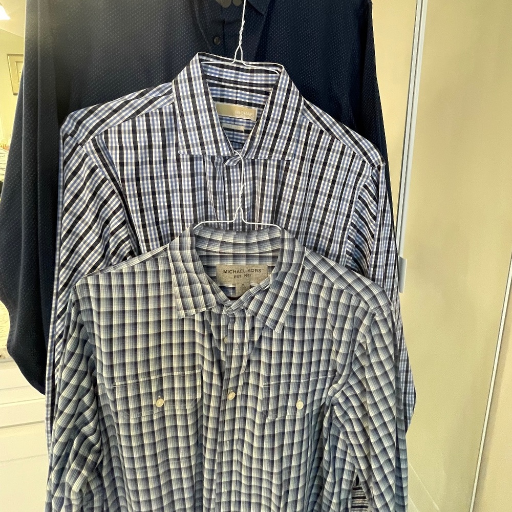 Men’s Michael Kors casual button down shirts